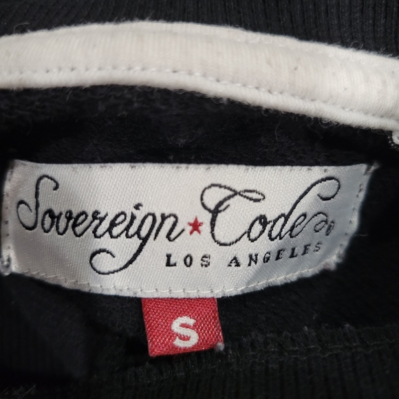 Sovereign Code Los Angeles Black Airplane Mode Pullover Sweatshirt Size Small - Picture 3 of 4